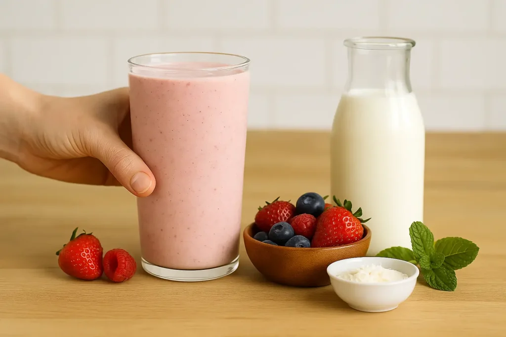 Kefir Strawberry Smoothie