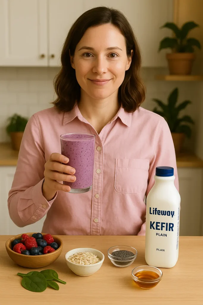 Kefir Mixed Berry Smoothie by Natalia Smith