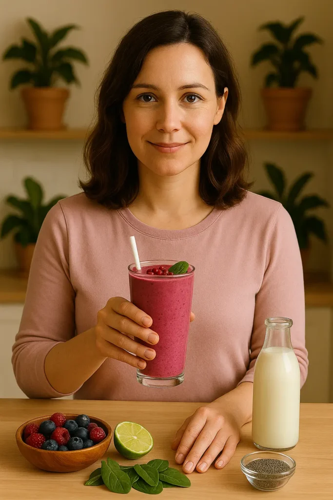 Kefir Pomegranate Smoothie By Natalia Smith