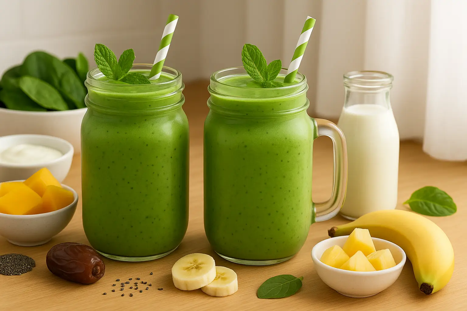 Kefir Tropical Green Smoothie