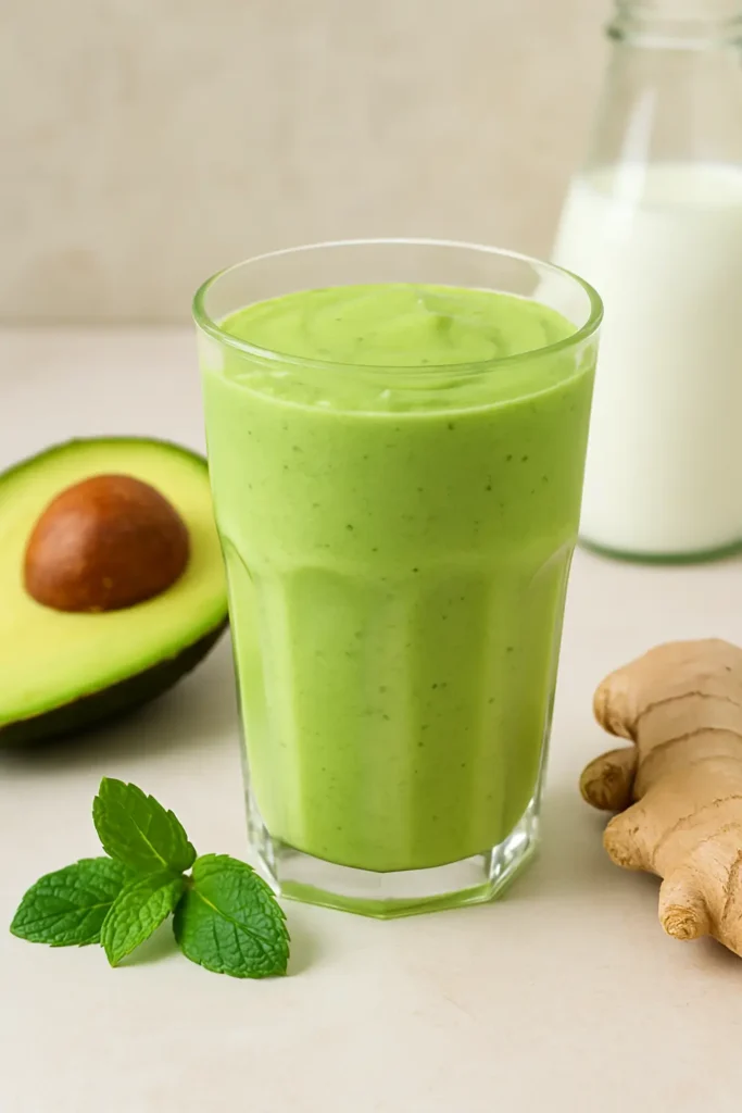 Avocado Ginger Mint Smoothie
