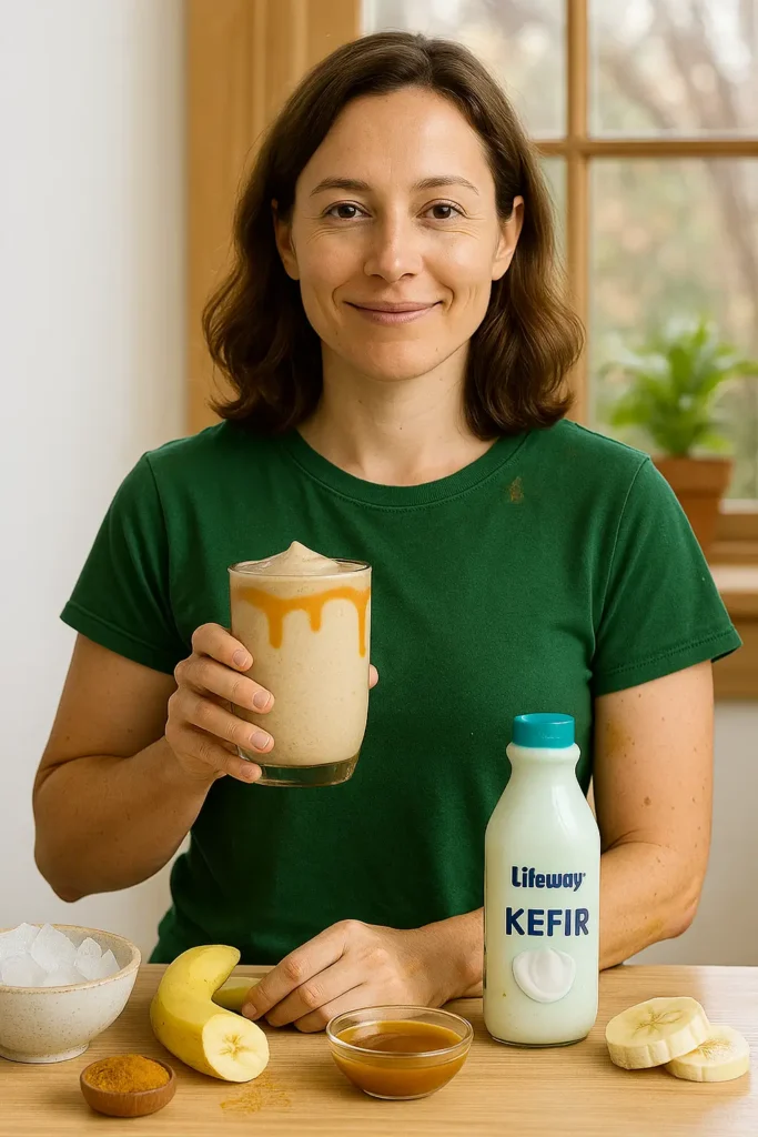 Banana Caramel Kefir Smoothie By Natalia Smith