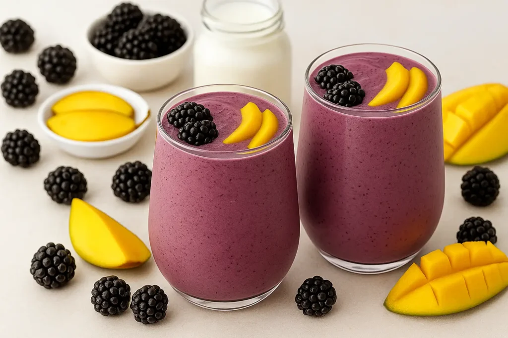 Blackberry Mango Kefir Smoothie