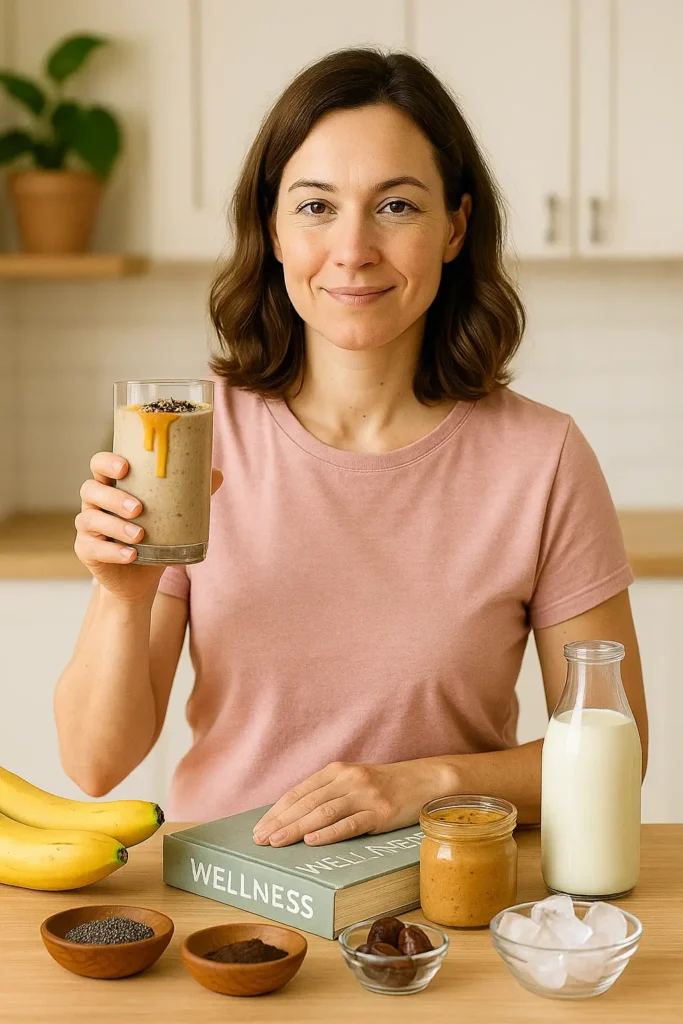 Peanut Butter Banana Kefir Smoothie By Natalia Smith