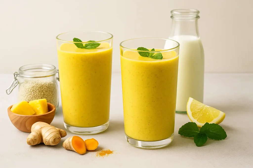 Pineapple Turmeric Kefir Smoothie
