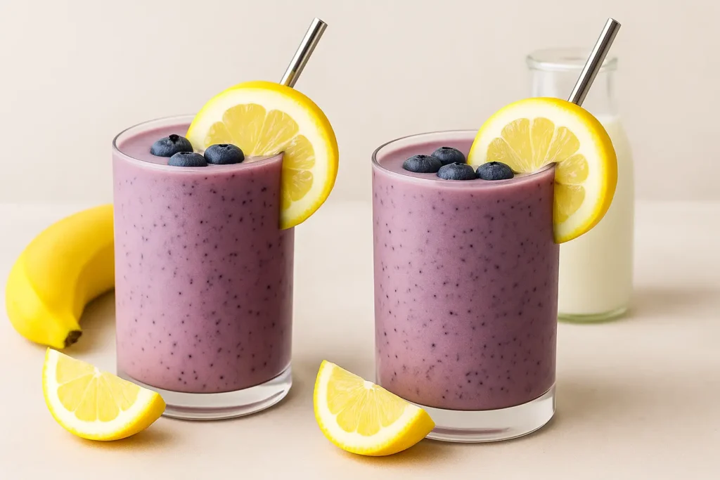 Blueberry Lemon Kefir Smoothie