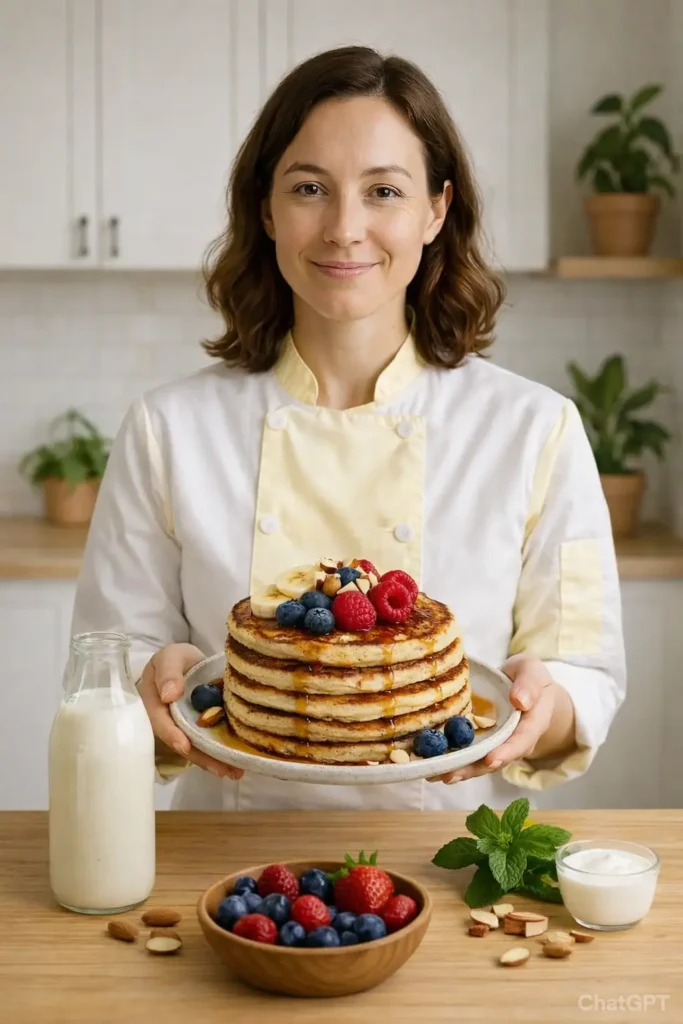 Almond Flour Pancakes With Kefir by Natalia Smith