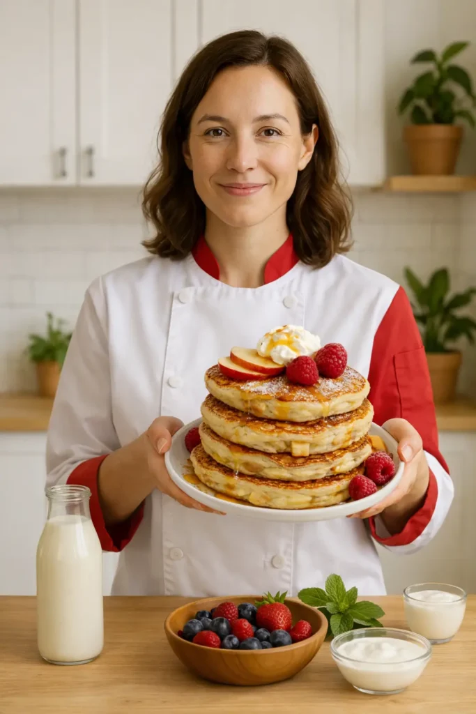 Kefir Pancakes With Apple bY Natalia Smith