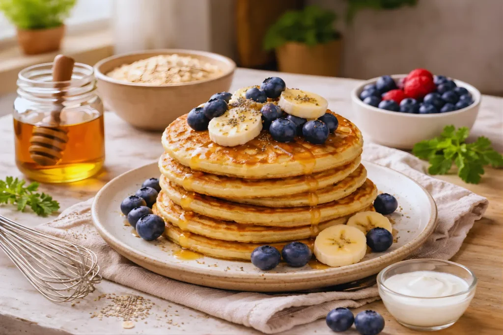 Kefir Oatmeal Pancakes
