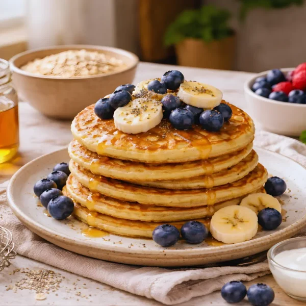Kefir Oatmeal Pancakes