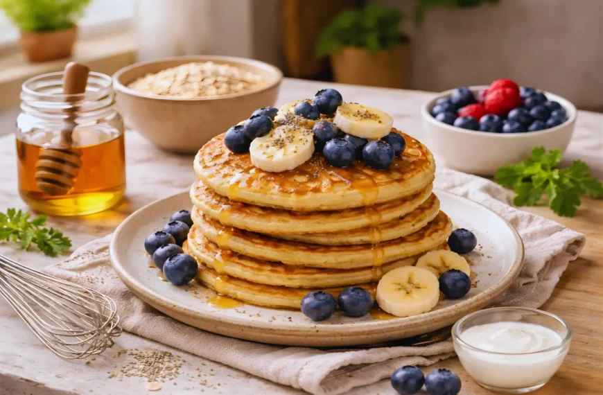 Kefir Oatmeal Pancakes