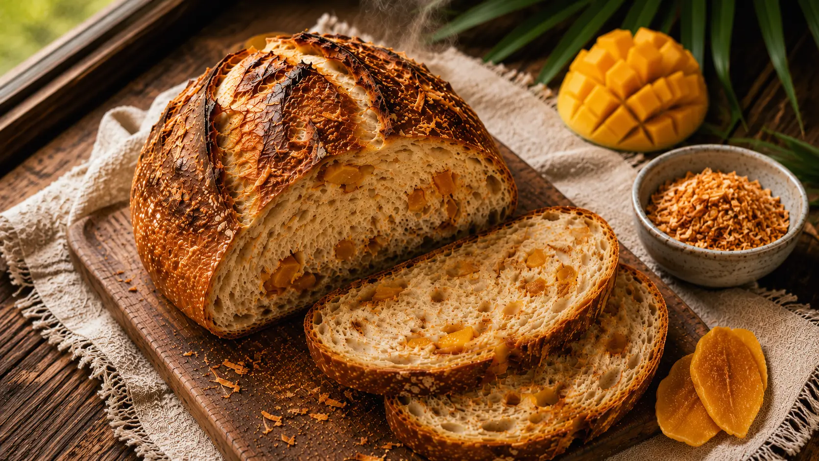 coconut-mango-kefir-sourdough-bread