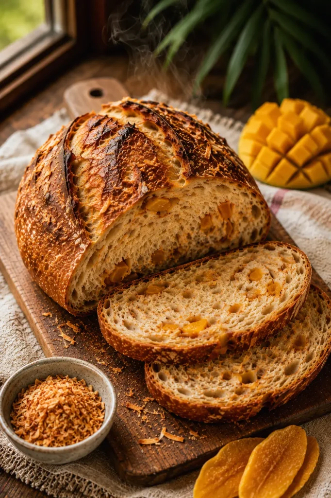 coconut-mango-sourdough