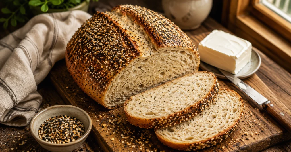 everything-bagel-kefir-sourdough-bread