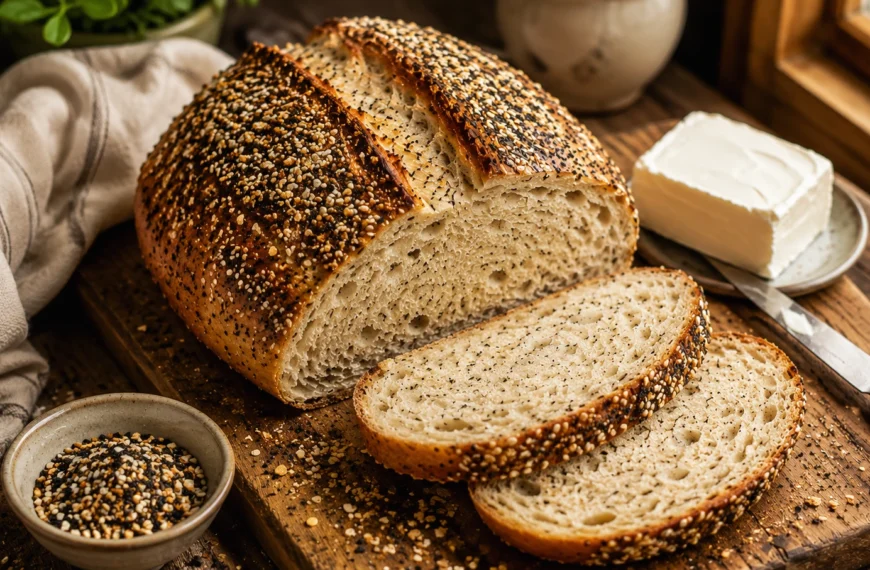 everything-bagel-kefir-sourdough-bread
