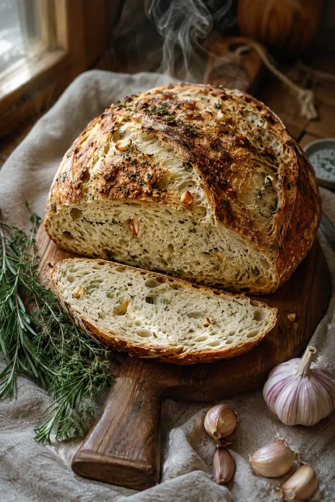 garlic-herb-sourdough