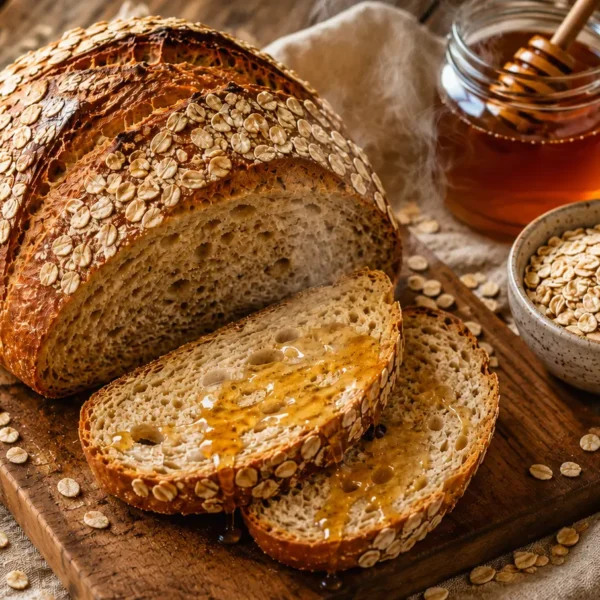 honey-oat-kefir-sourdough-bread