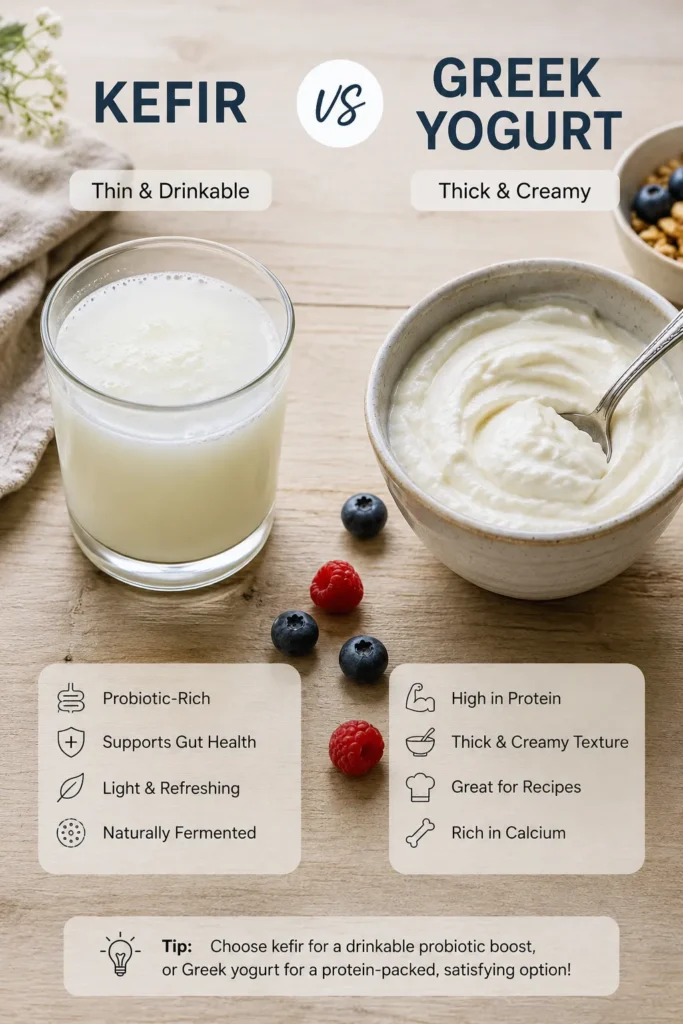 Kefir vs Yogurt: Which One Is Actually Better for You? 2 kefir-vs-yogurt-comparison
